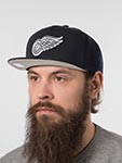 Бейсболка MITCHELL NESS арт. HS8545-DRWBLCK Detroit Red Wings NHL (черный)